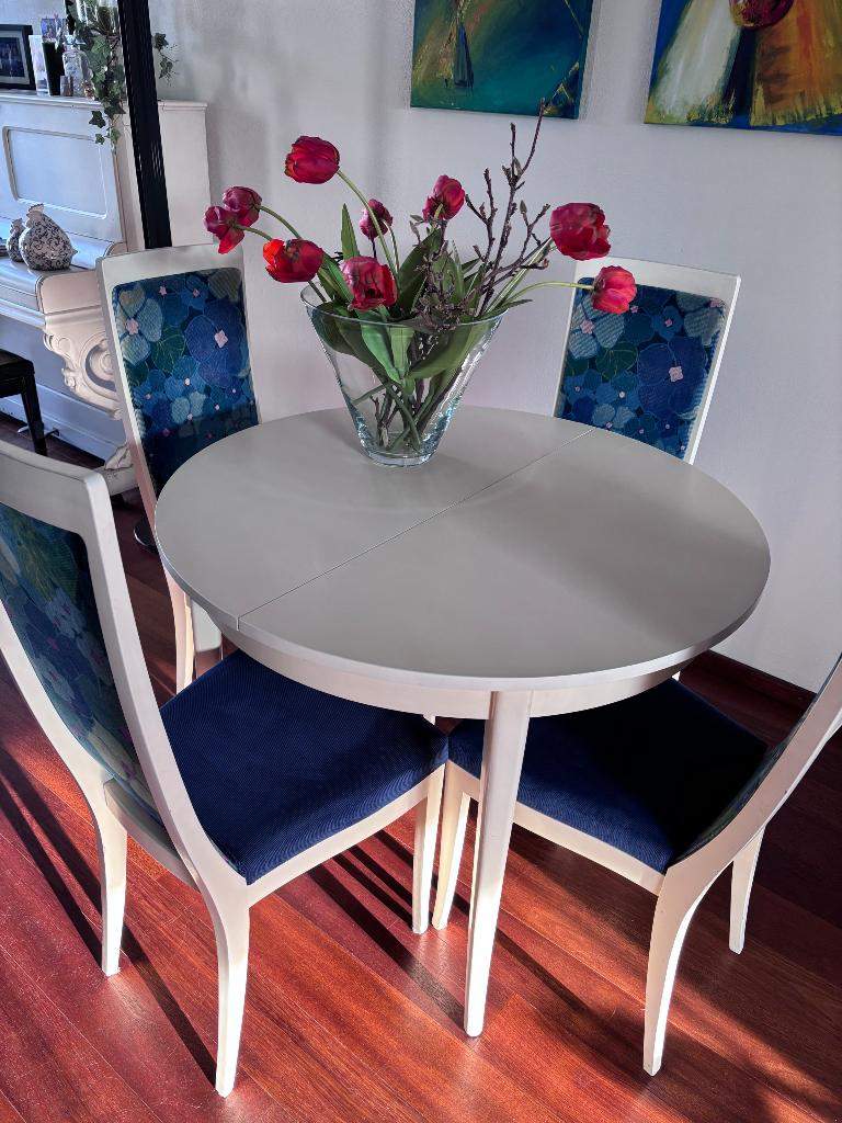 Klassiek/moderne eethoek, Ophalen, Gebruikt, Klassiek/ modern, 4 tot 6 stoelen