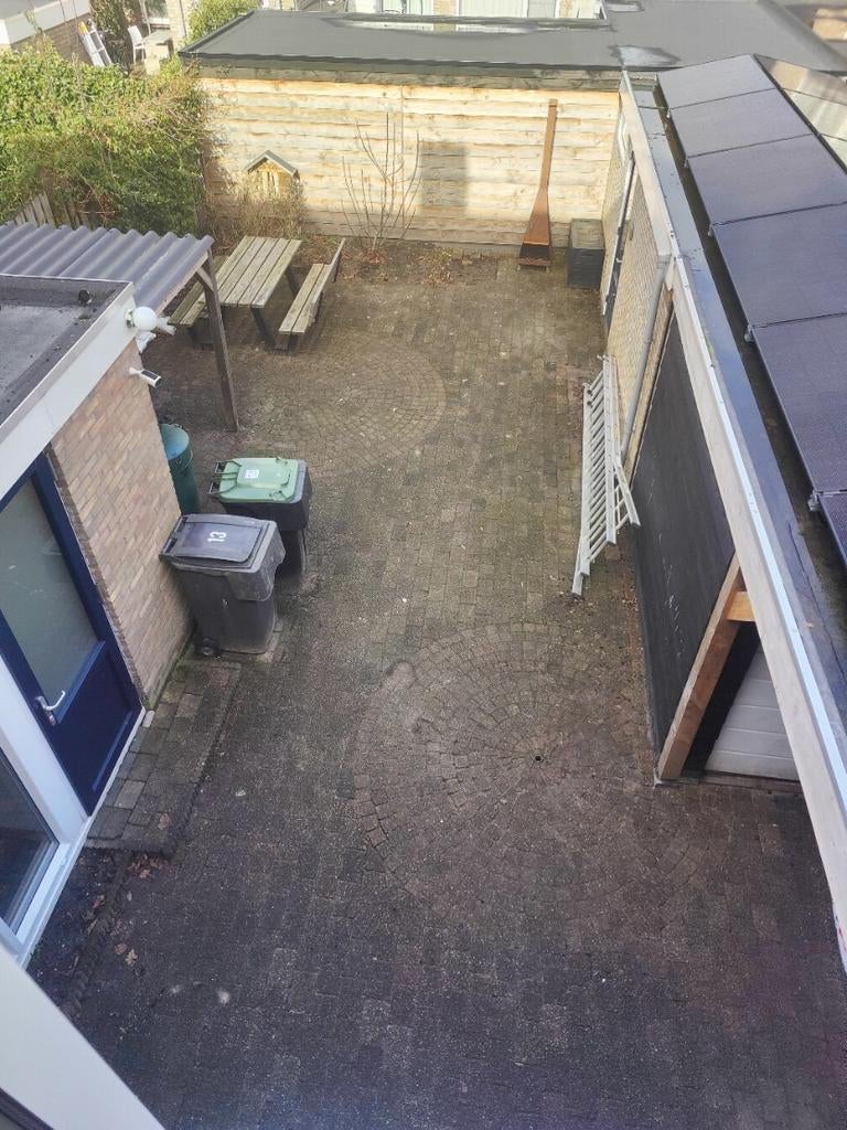 Bestrating 75m2 met cirkels, Ophalen, Gebruikt, Klinkers, 10 m² of meer