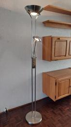 Staande Lamp met leeslamp, Ophalen, Gebruikt, Glas, 150 tot 200 cm