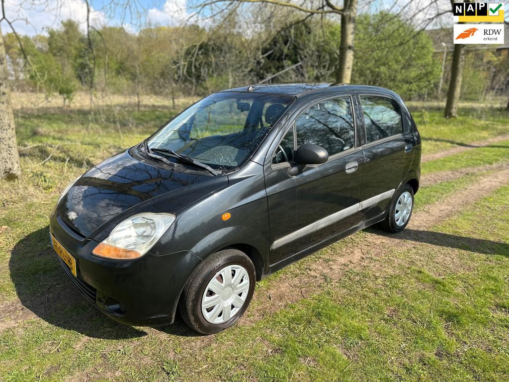 Chevrolet Matiz 1.0 Style APK 24-04-2027, Voorwielaandrijving, 400 kg, Zwart, Origineel Nederlands