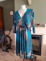 Sandro Ferrone Sweet size jurk L turquoise zwart, Verzenden, Zwart, Zo goed als nieuw, Knielengte