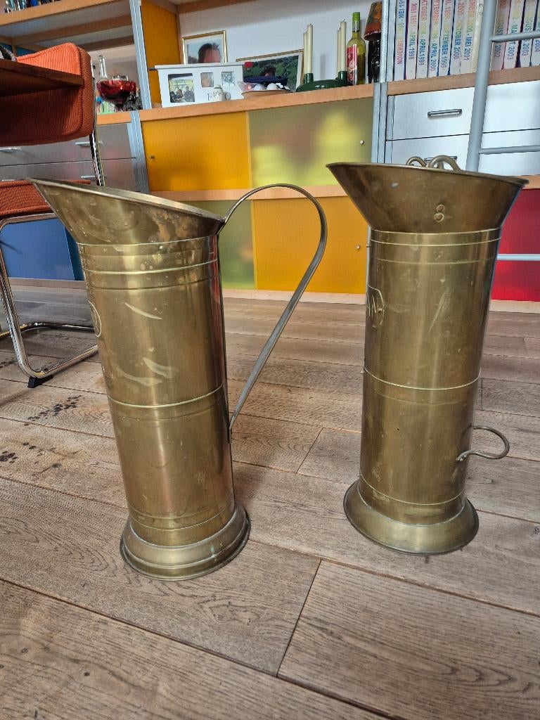 2 stuks koperen kolenkit, Antiek en Kunst, Antiek | Koper en Brons, Ophalen, Koper