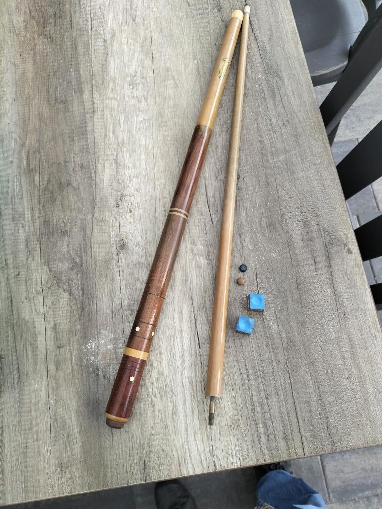 biljartkeu, Ophalen of Verzenden, Gebruikt, Keu of Ballen