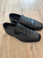 Zwarte leren herenschoenen mt 41 Ecco, Ophalen, Zo goed als nieuw, Zwart