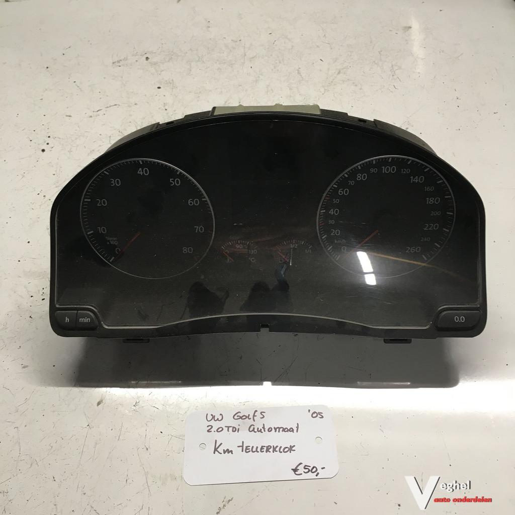 Vw Golf 5 2.0 tdi automaat  2005  Km Tellerklok    1K0920861, Gebruikt, -, -, Ophalen of Verzenden