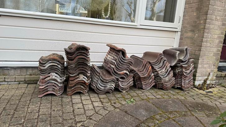 Gebruikte dakpannen - Diverse soorten en maten, Doe-het-zelf en Verbouw, Dakpannen en Dakbedekking, Gebruikt, Dakpannen, Steen of Klei
