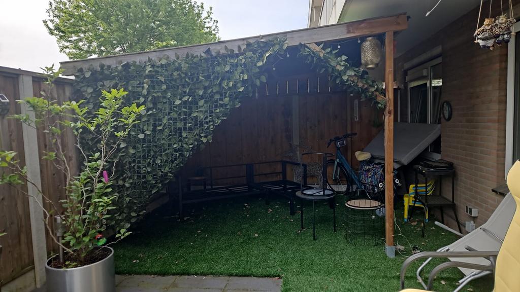 Houten overkapping met kunstgras - zelf demonteren, Ophalen, Gebruikt, Overige typen