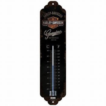 Harley Davidson Genuine reclame thermometer van metaal deco, Ophalen of Verzenden, Nieuw, Auto's