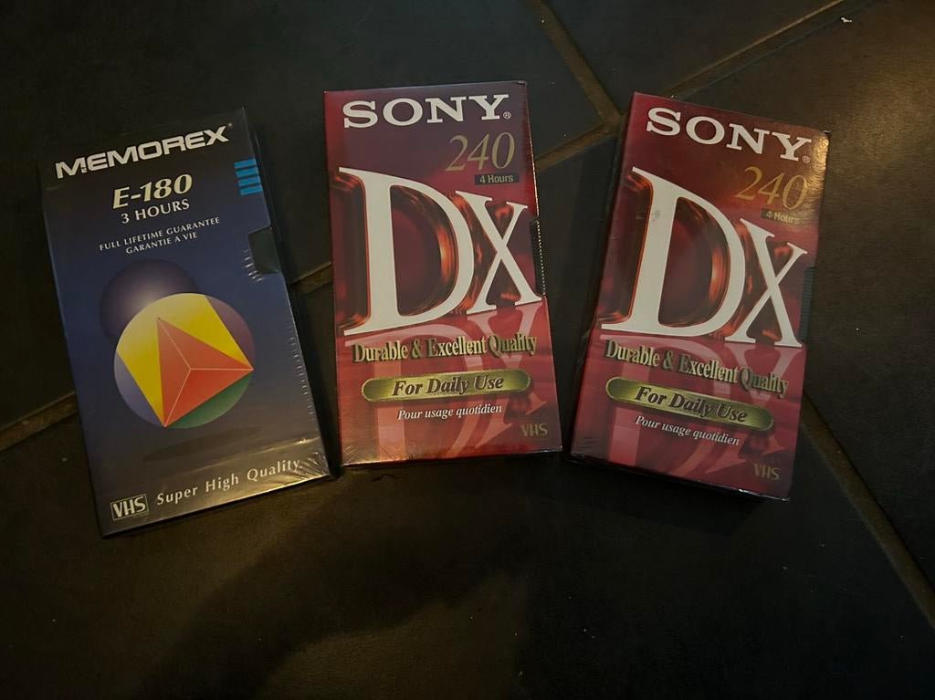 3 nieuwe videobanden, Alle leeftijden, Ophalen of Verzenden, Nieuw in verpakking, Overige genres