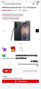 Samsung Galaxy S26 Ultra 512 GB Zwart, Telecommunicatie, Mobiele telefoons | Samsung, Ophalen, Gebruikt, Overige modellen, Zwart