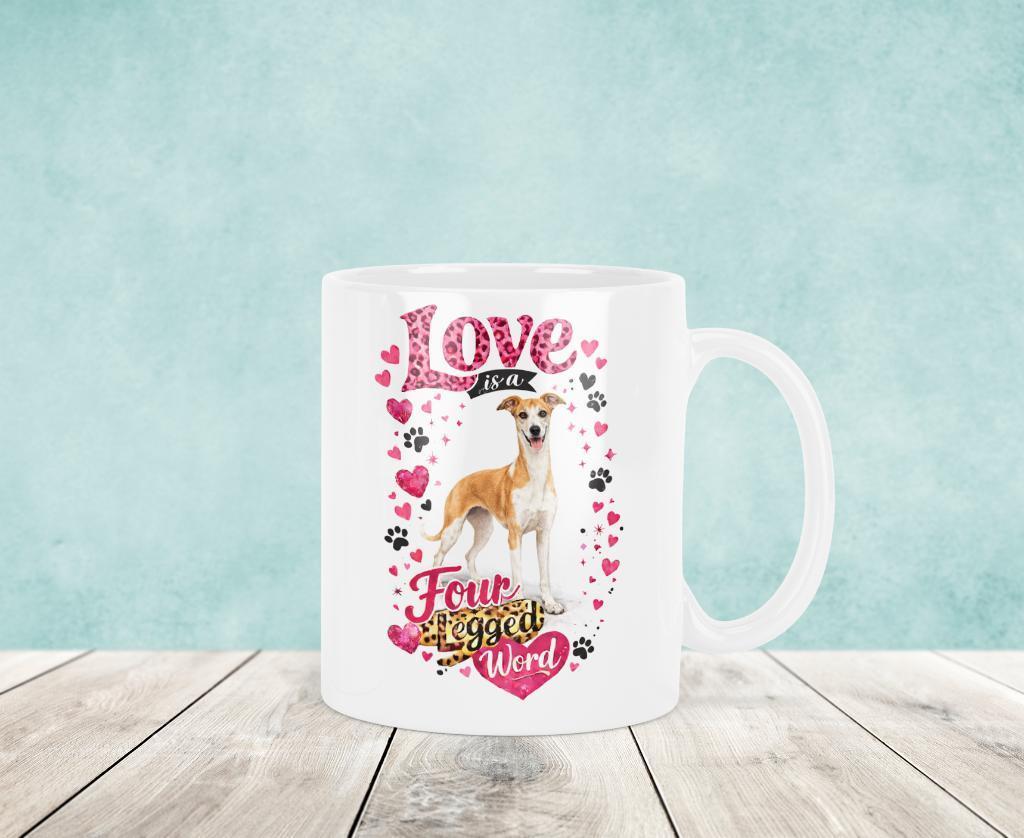 Love is a Four Legged Word - Whippet Mok, Verzenden, Keramiek, Nieuw, Overige stijlen