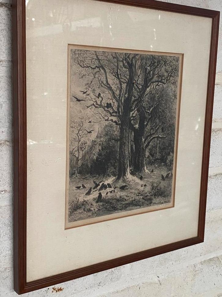 W Unger ets, Antiek en Kunst, Kunst | Etsen en Gravures, Ophalen of Verzenden