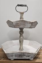 LEUKE BROCANTE HOUTEN ETAGÈRE, Ophalen of Verzenden, Gebruikt