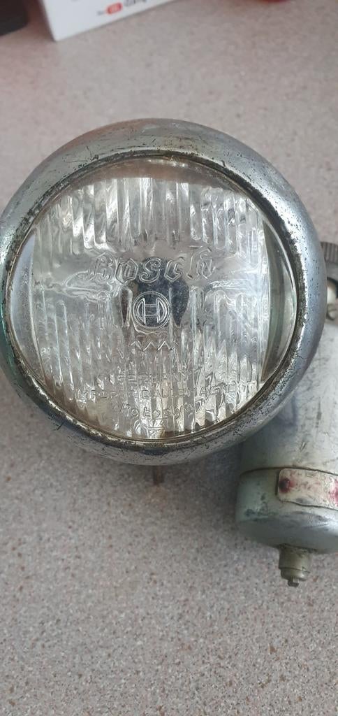 Oud Bosch verlichtingssetje Jaren 50/60 voor fiets, Fietsen en Brommers, Fietsaccessoires | Fietsverlichting, Ophalen of Verzenden