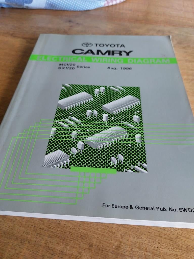 ELECTRICAL WIRING DIAGRAM TOYOTA CAMRY MCV20 SXV20, Ophalen of Verzenden
