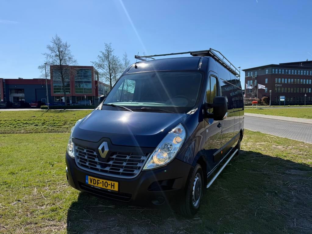 Renault Master 2.3DCI 96KW 2017 L3 H2 EURO 6 lease 275 pmnd, Auto's, Stof, 4 cilinders, 2500 kg, 2299 cc