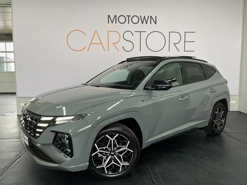 Hyundai Tucson 1.6 T-GDI N Line Pano 4WD 265Pk Plug-in, Auto's, Hyundai, Automaat, Gebruikt, Zwart, Vierwielaandrijving