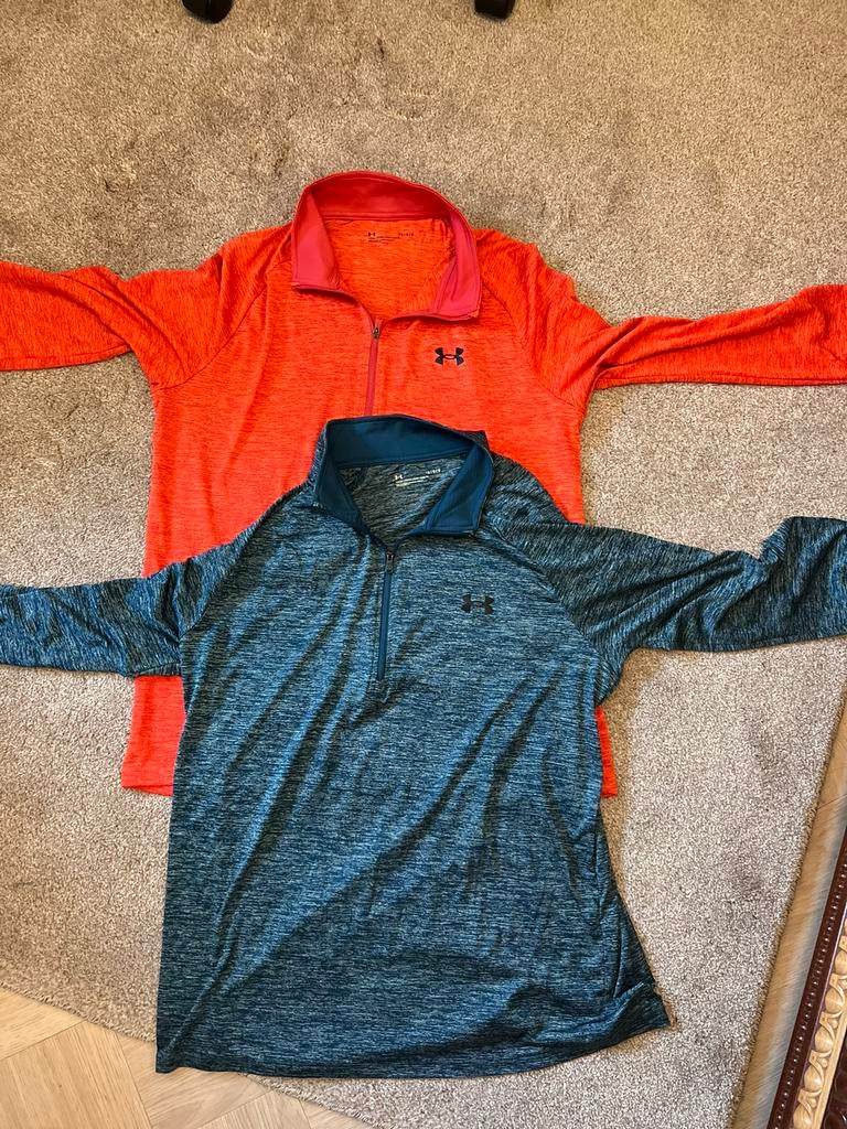 2 Under Armour zip shirts, Caravans en Kamperen, Ophalen of Verzenden, Zo goed als nieuw, Regenjas