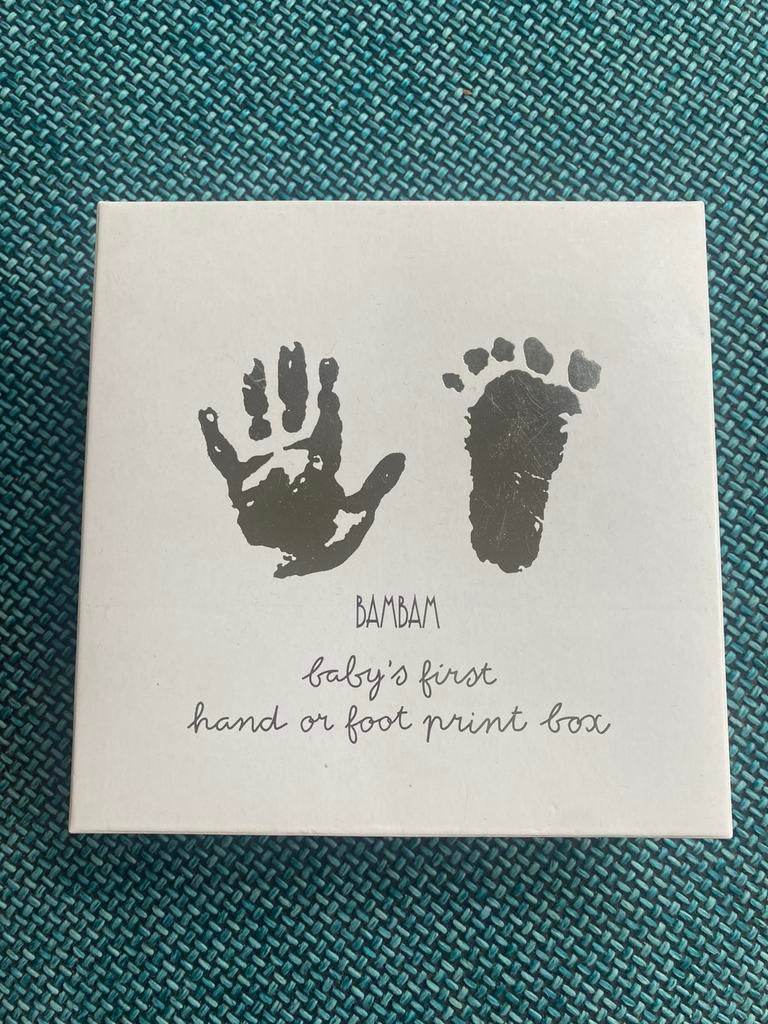 Bambam gipsblik (hand of voetafdruk), Ophalen, Nieuw, Kraamcadeau