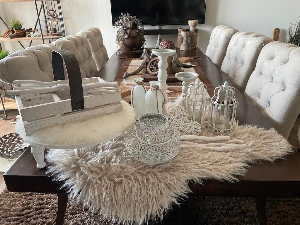 Diverse landelijke woonaccesoires, Hout, Ophalen of Verzenden, Wit, Landelijk