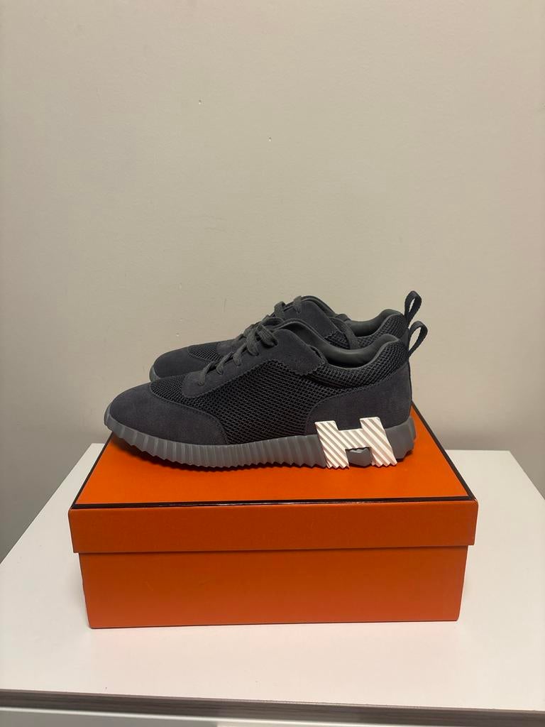 Hermès Vitesse Sneakers Donkergrijs - Maat 44, Kleding | Heren, Schoenen, Overige kleuren, Verzenden, Sneakers of Gympen, Zo goed als nieuw