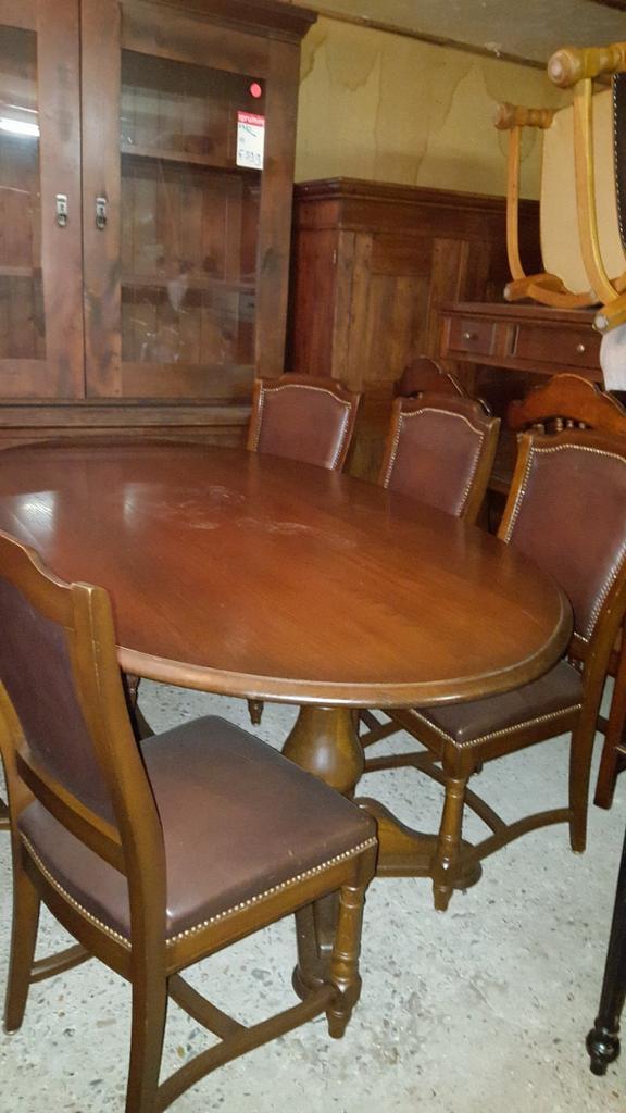 Eetkamer met 6 stoelen, Huis en Inrichting, Complete eetkamers, Ophalen, Gebruikt, 4 tot 6 stoelen