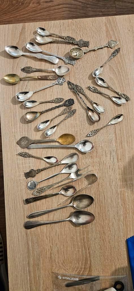 Diverse thee- en dessertlepels, Antiek en Kunst, Antiek | Bestek, Ophalen of Verzenden
