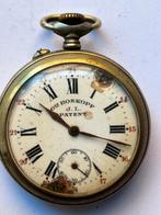 Roskopf zakhorloge beschadigd wijzerplaat, Ophalen of Verzenden, Zilver