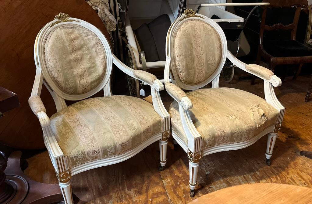 Antieke stoelen 19e eeuw - Louis XVI stijl, Ophalen