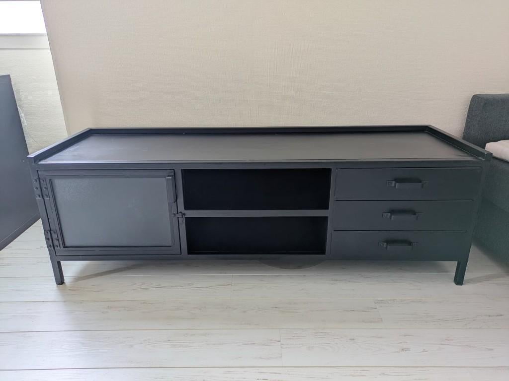 Tv Meubel Industrieel, Huis en Inrichting, Kasten | Televisiemeubels, Ophalen, 150 tot 200 cm, Zo goed als nieuw, Minder dan 100 cm