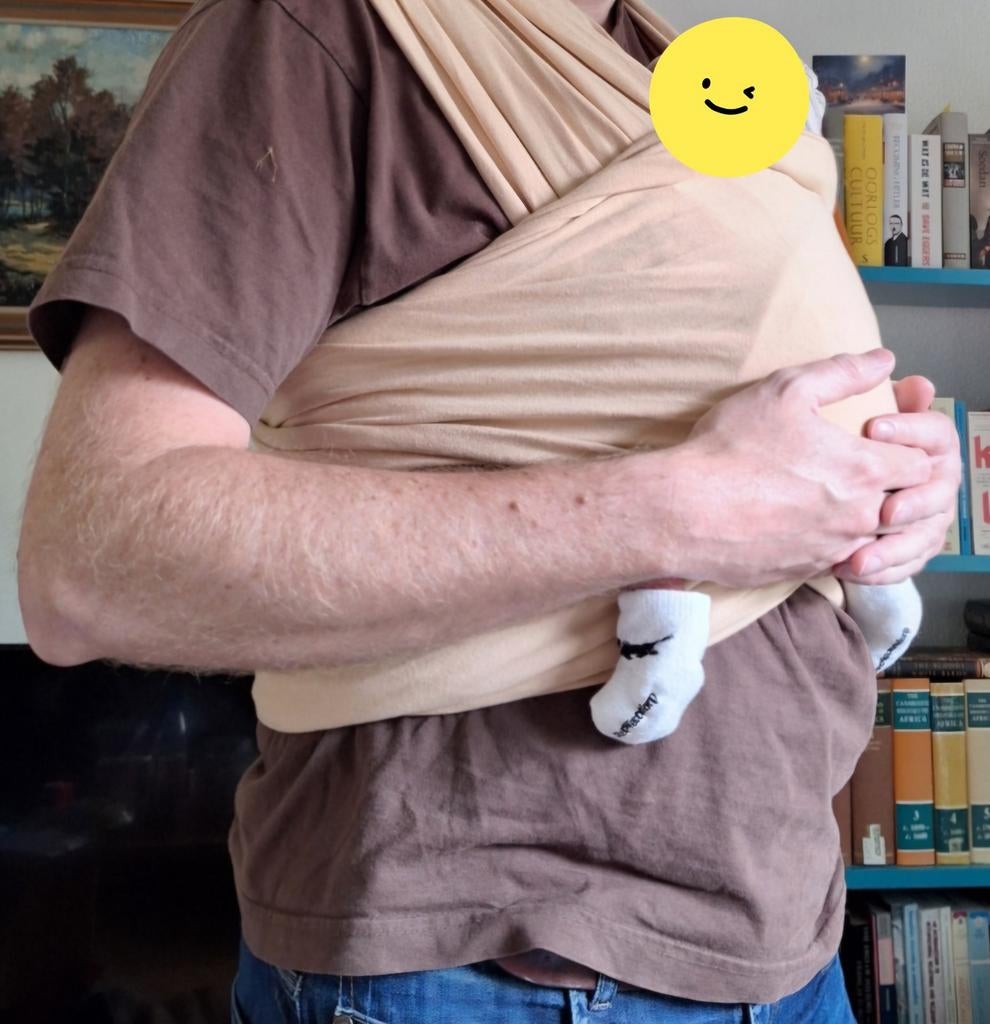 Bam + Boe Draagdoek 4,5 meter, Kinderen en Baby's, Babydragers en Draagdoeken, Gebruikt, Draagdoek, Buik, Overige merken, Ophalen of Verzenden