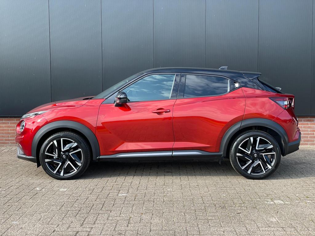 Nissan Juke 1.6 Hybrid N-Design Bose Audio, Alcantara, Auto's, Gebruikt, Zwart, 4 cilinders, Adaptive Cruise Control