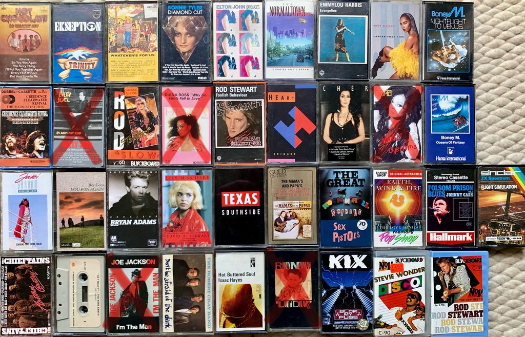 Pop top 40 cassettebandjes origineel muziekcassettes tapes, Gebruikt, Diversen, Ophalen of Verzenden, Origineel