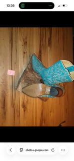 Sendra Turquoise 3/4 Hoge Laarzen - Maat 36, Ophalen of Verzenden, Gedragen, Blauw, Hoge laarzen