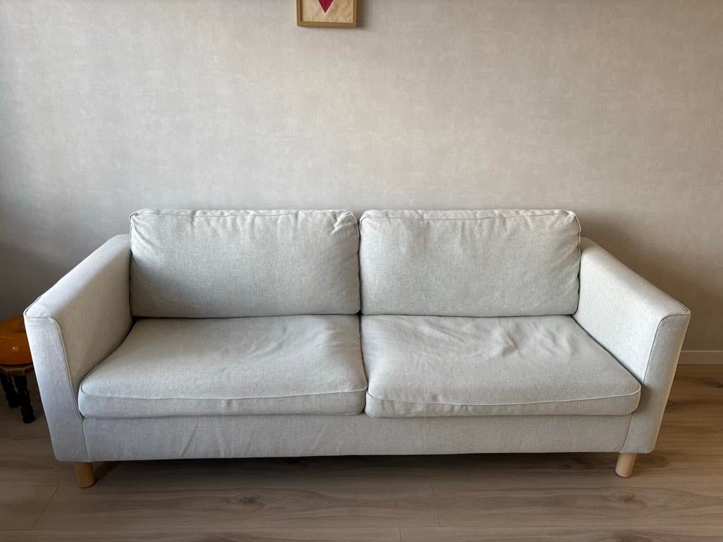 Pärup 3-zitsbank - Gunnared beige, Ophalen, Gebruikt, Driepersoons, 75 tot 100 cm