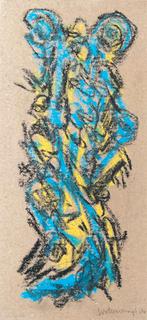 Theo Wolvecamp (1925-1992) - Compositie zonder titel, Antiek en Kunst, Ophalen of Verzenden