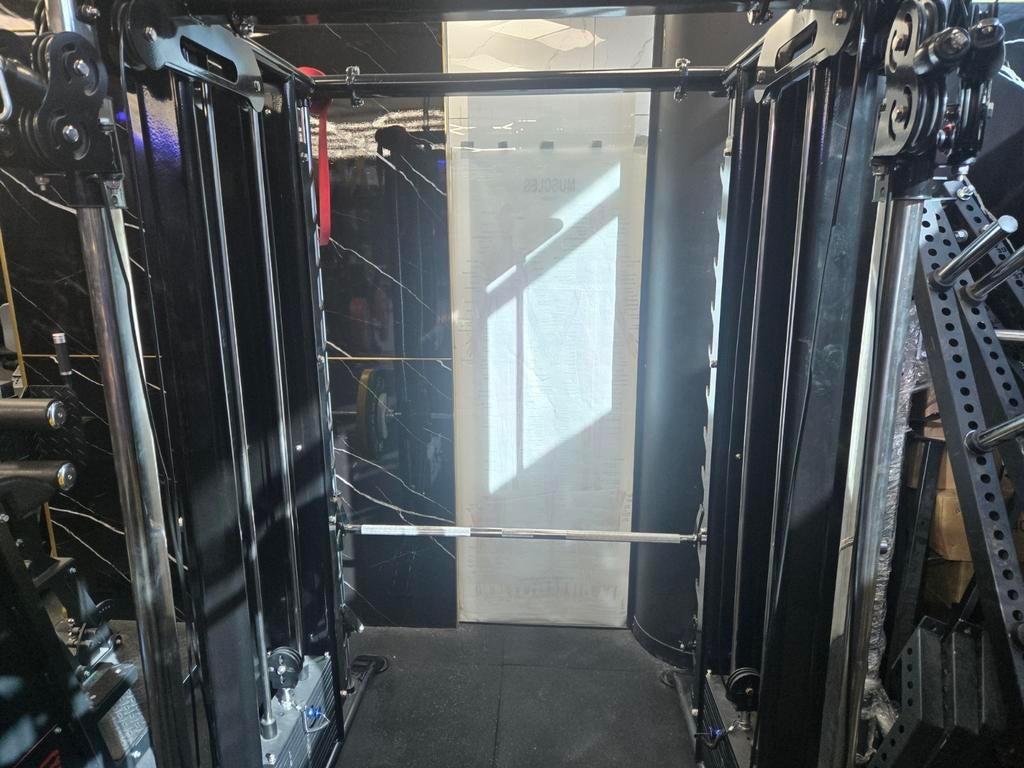 Smith Machine met Cable Crossover & 80kg Stack, Sport en Fitness, Benen, Gebruikt, Krachtstation, Ophalen of Verzenden