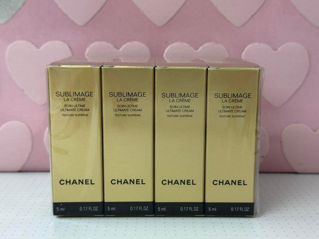 Chanel sublimage la creme texture supreme 6x5ml, Ophalen of Verzenden, Nieuw, Gehele gezicht, Verzorging
