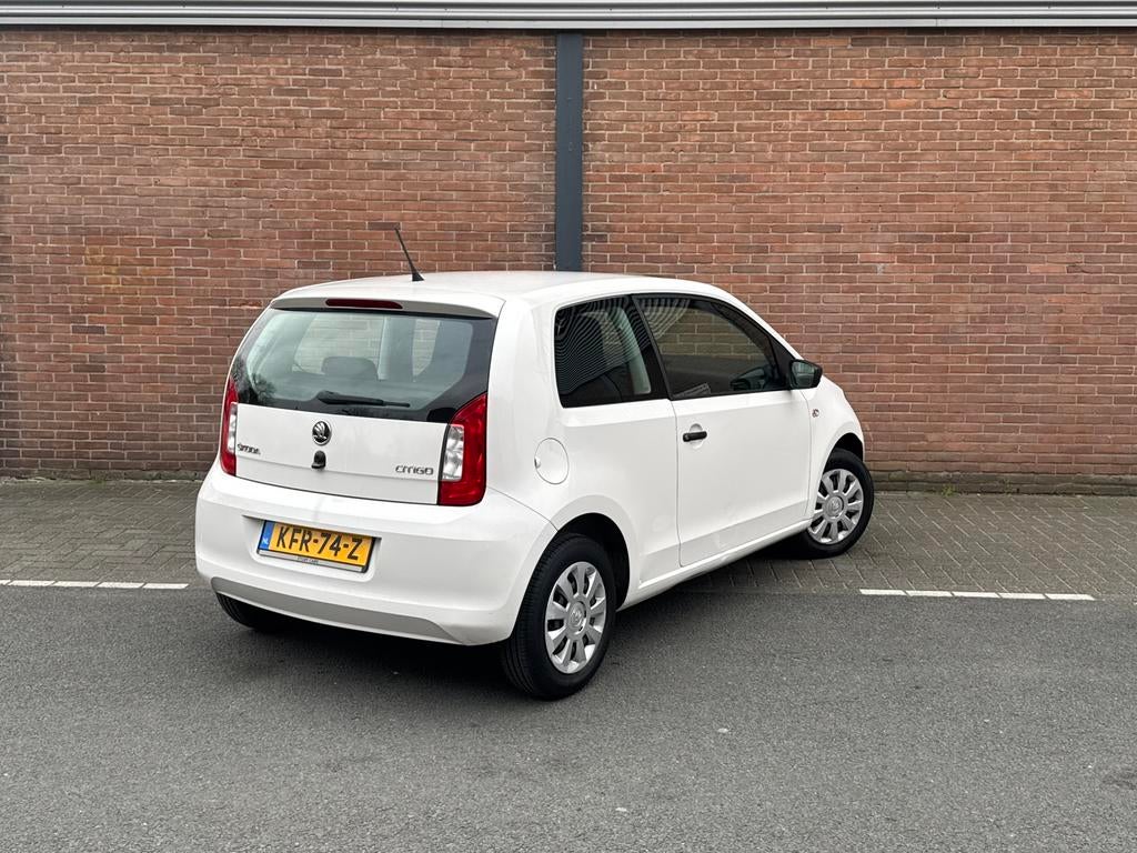 Skoda Citigo 1.0 Greentech Style | Airco |  Veel Nieuw, Auto's, Voorwielaandrijving, Stof, Wit, Bedrijf