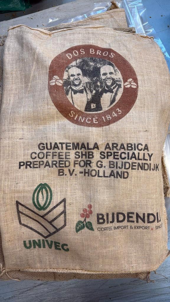 Jute zak koffiebonen decoratie Guatemala Colombia, Antiek en Kunst, Curiosa en Brocante, Ophalen of Verzenden