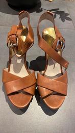 Michael Kors peep toe hakken maat 41, Ophalen of Verzenden, Zo goed als nieuw, Zwart