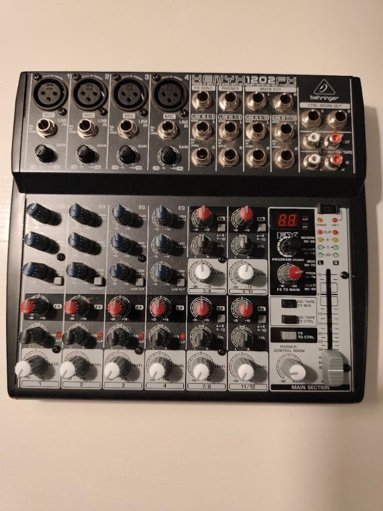 Te koop: Behringer XENYX 1202FX analoog mengpaneel., Ophalen of Verzenden, Gebruikt, 10 tot 20 kanalen
