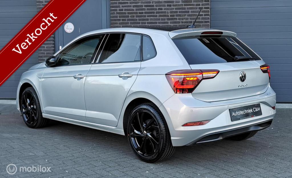 Volkswagen Polo 1.0 TSI 95PK/DSG/ACC/CAMERA/IQLIGHT/NAV/DAB/, Zwart, 95 pk, 1104 kg, Bedrijf