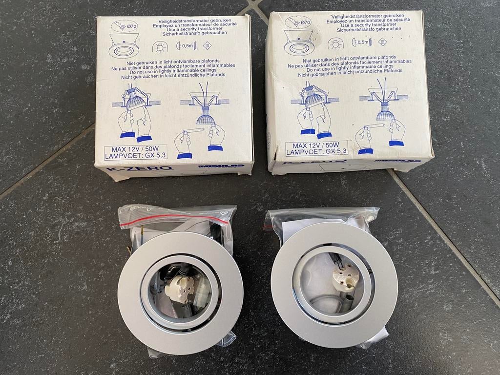 NIEUW 2 inbouwspotjes van K-ZERO MODULAR, Metaal of Aluminium, Nieuw, Ophalen of Verzenden, Inbouw