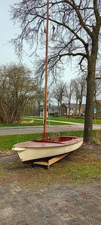 Zeilboot polyester/hout, Watersport en Boten, Open zeilboten, Ophalen, Geen motor, Gebruikt, Polyvalk