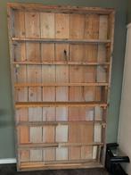 Houten kast bruin 129x15x219,5 cm, Ophalen, Met plank(en), Gebruikt, 100 tot 150 cm