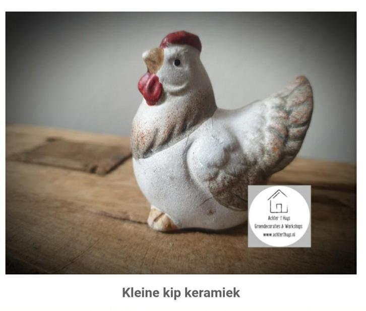 Kleine kip - kipje van keramiek, Diversen, Pasen, Nieuw, Ophalen of Verzenden