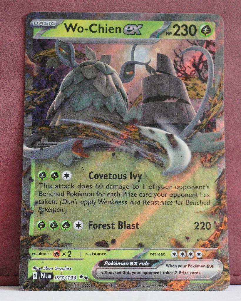 Wo-Chien EX 027-193 Paldea Evolved Pokèmon Kaart, Verzenden, Nieuw, Losse kaart
