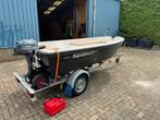 Topcraft 405 classic vaarklaar op trailer, Gebruikt, Tot 10 pk, 3 tot 6 meter, Polyester