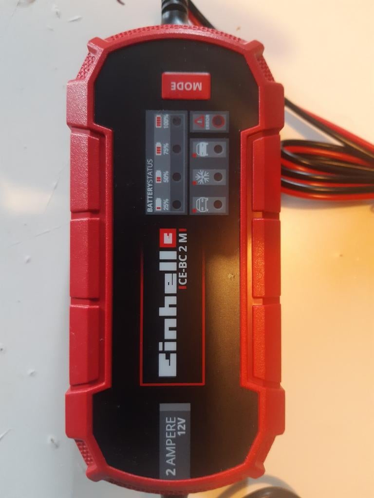 Einhell CE-BC 2 M Acculader 2 Ampere 12V, Ophalen of Verzenden